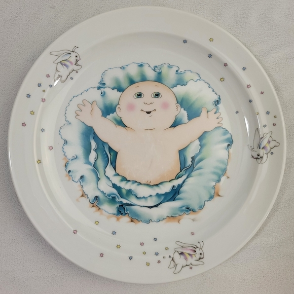 Vtg Royal Worcester Cabbage Patch Kids 3 Piece Porcelain Set - Plate Bowl Cup - Picture 4 of 16